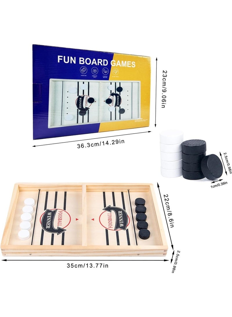 عام لعبة سلينج شوت فائقة السرعة، لعبة طاولة هوكي محمولة للصغار والكبارحجم كبير - Image 4
